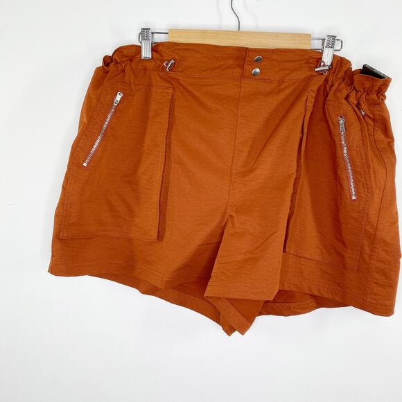 CALIA Carrie Underwood Paperbag Carmelized Walnut Shorts Women's Size XXL NWT - Picture 9 of 9